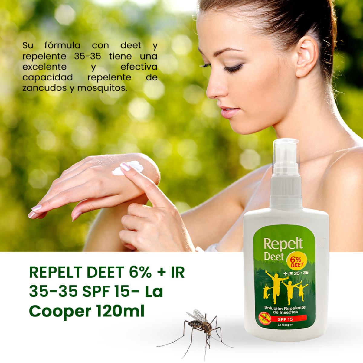 ¡liquidación! Repelt Deet 6% + IR 35-35 120ml - La Cooper