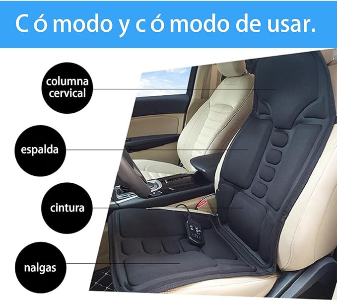 🔥 ASIENTO MASAJEADOR PORTÁTIL 🚗