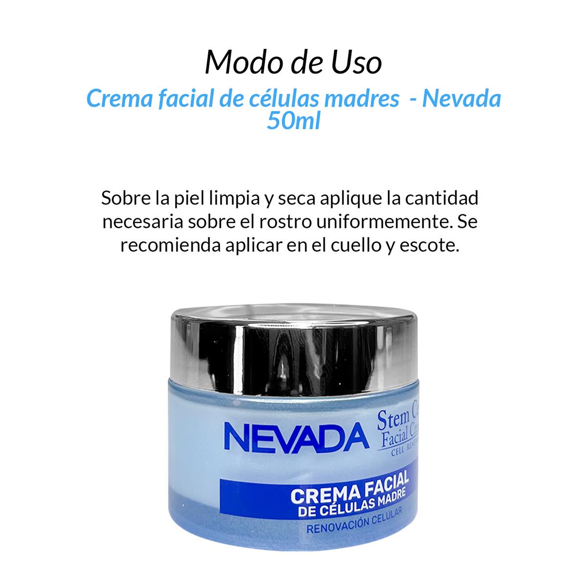 Crema facial de células madres 50ml - Nevada