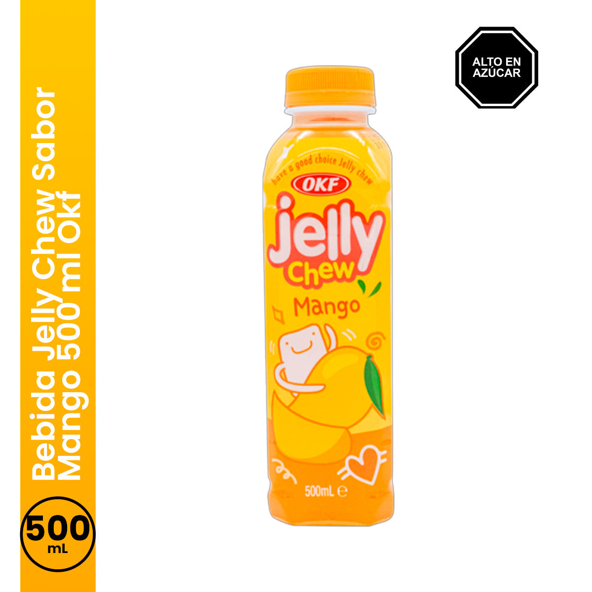 Bebida Jelly Chew Sabor Mango 500 ml Okf