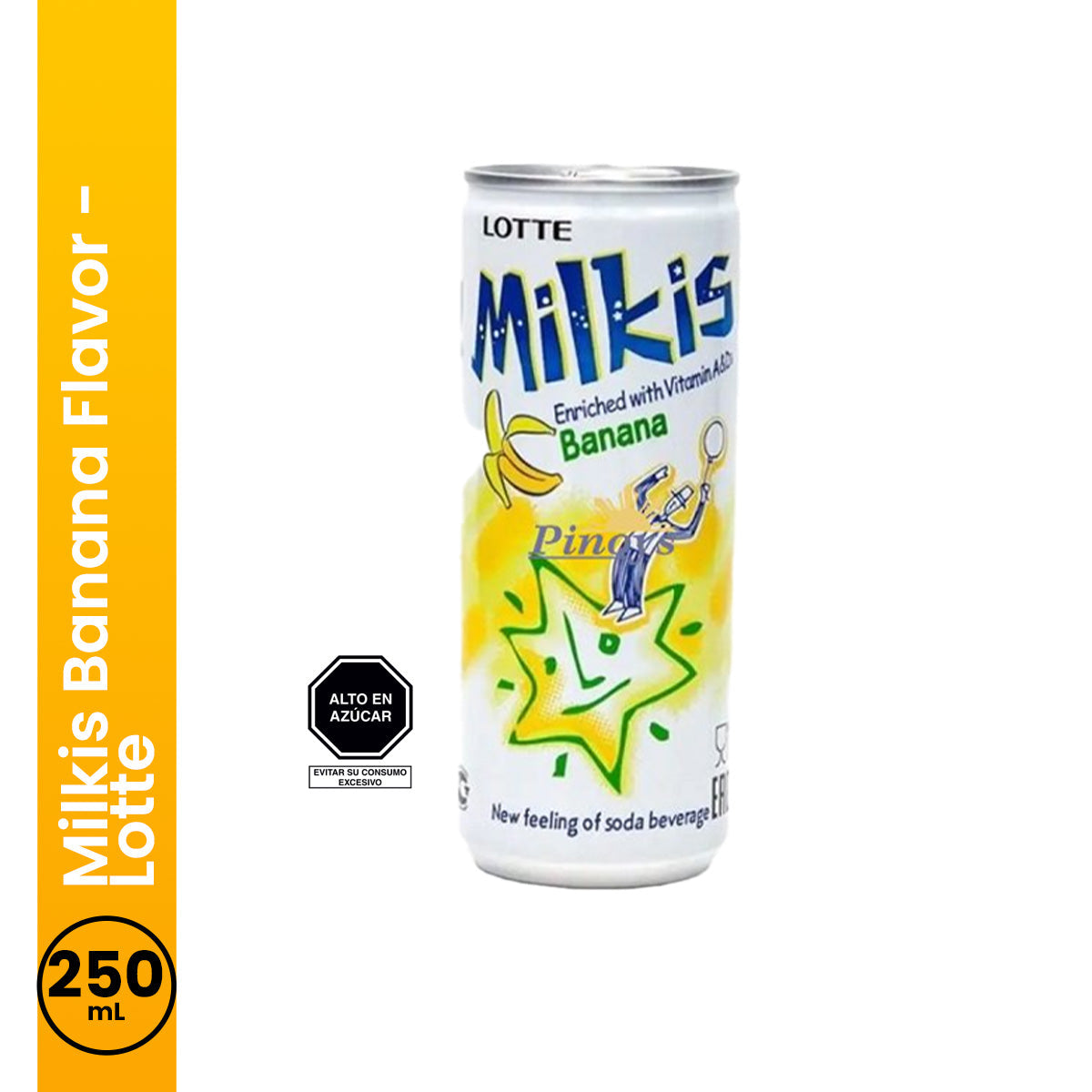 Milkis Banana Flavor 250ml Lotte