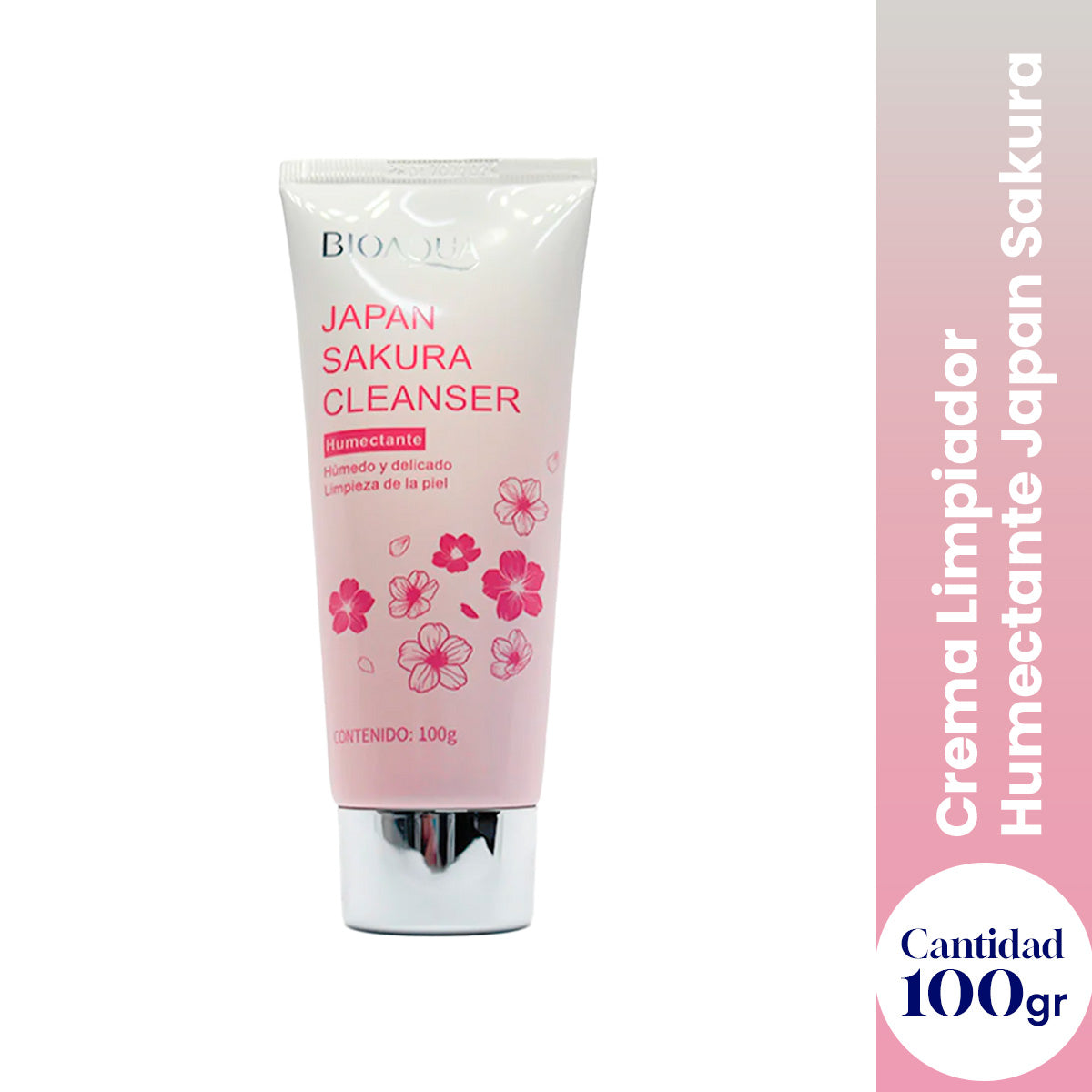 ¡liquidación! Limpiador Humectante Japan Sakura 100gr - Bioaqua