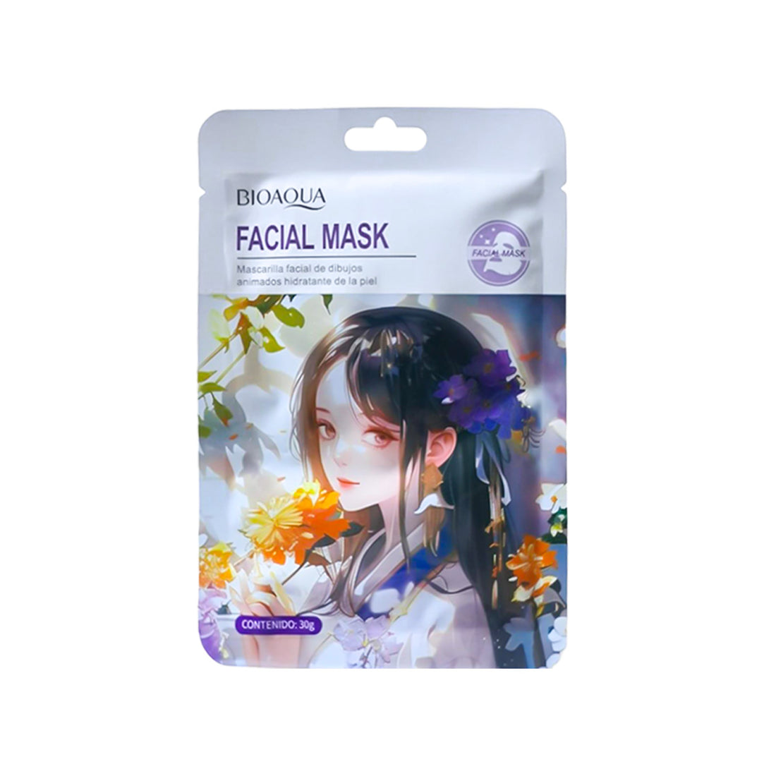 Mascarilla Anime Flor Lila 30g - Bioaqua