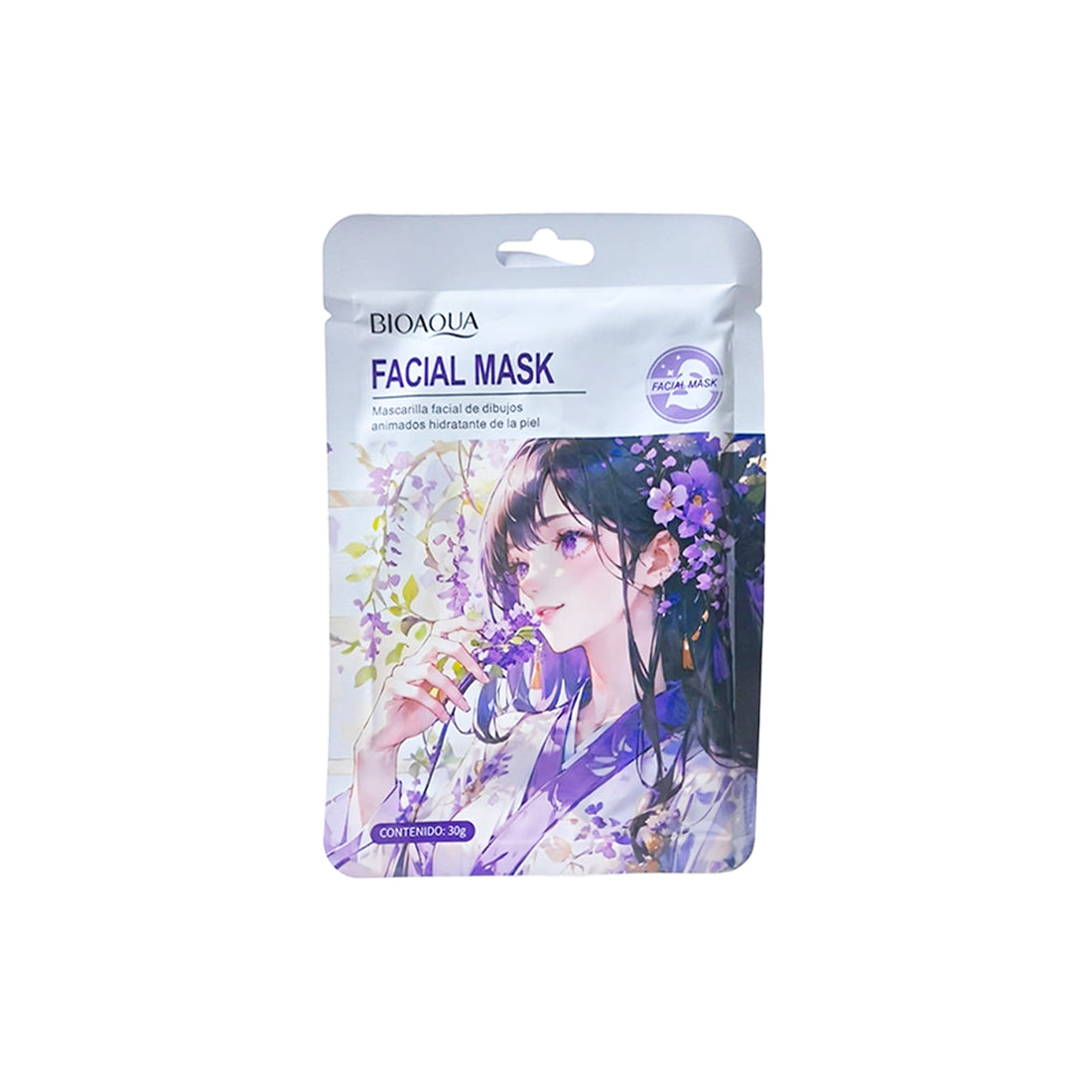 Mascarilla Anime Flor Morado 30g - Bioaqua