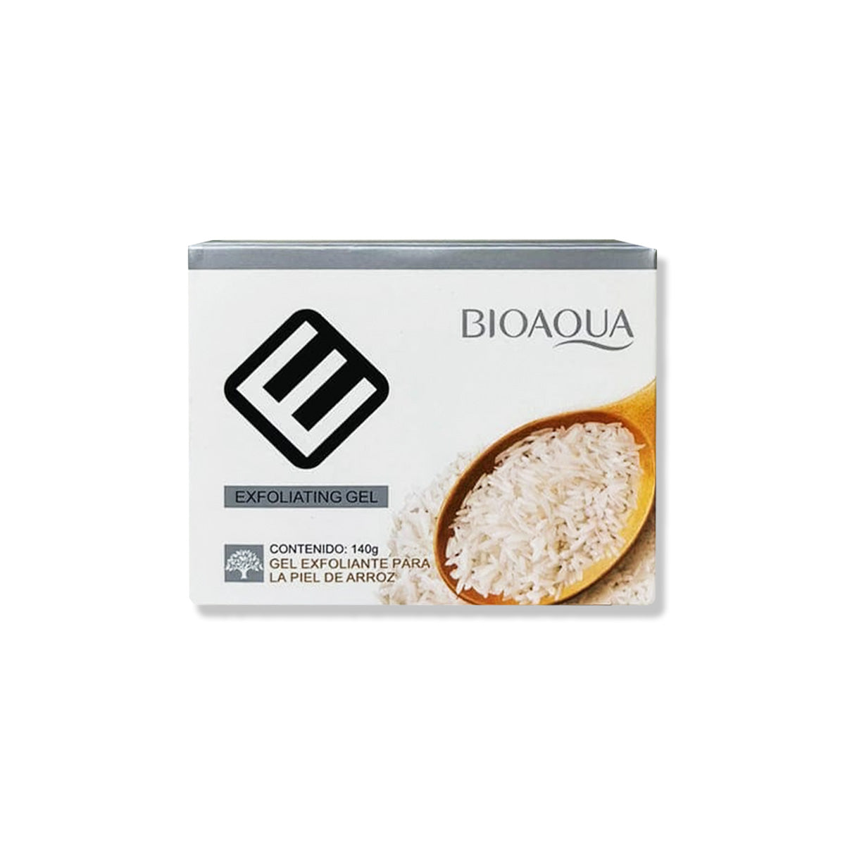LIQUIDACION! BIOAQUA Gel Exfoliante Facial y Corporal – Iluminador y Renovador – Arroz Blanqueador 140g
