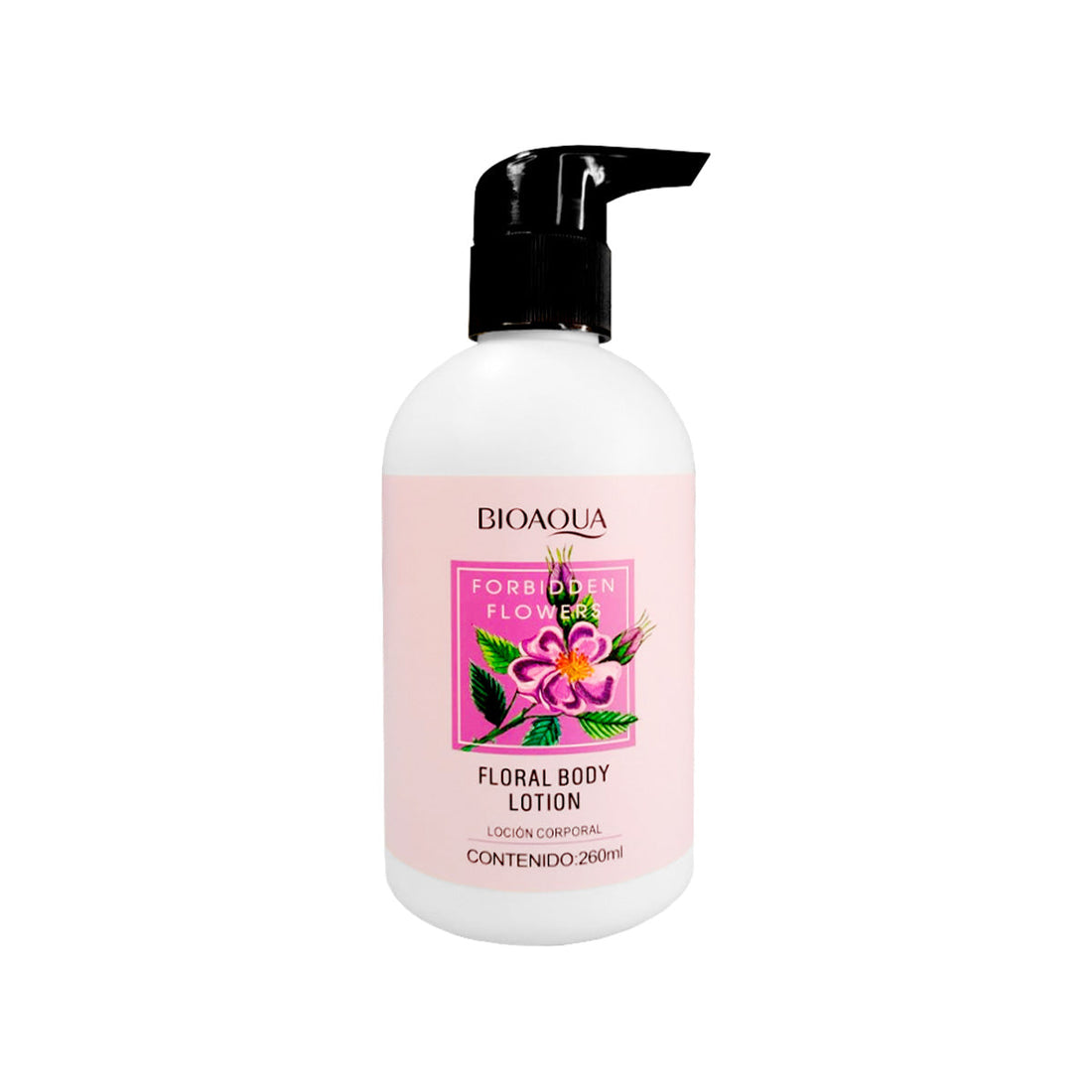 ¡liquidación! BIOAQUA Loción Corporal Floral Flores Prohibidas – Hidratación – 260ml