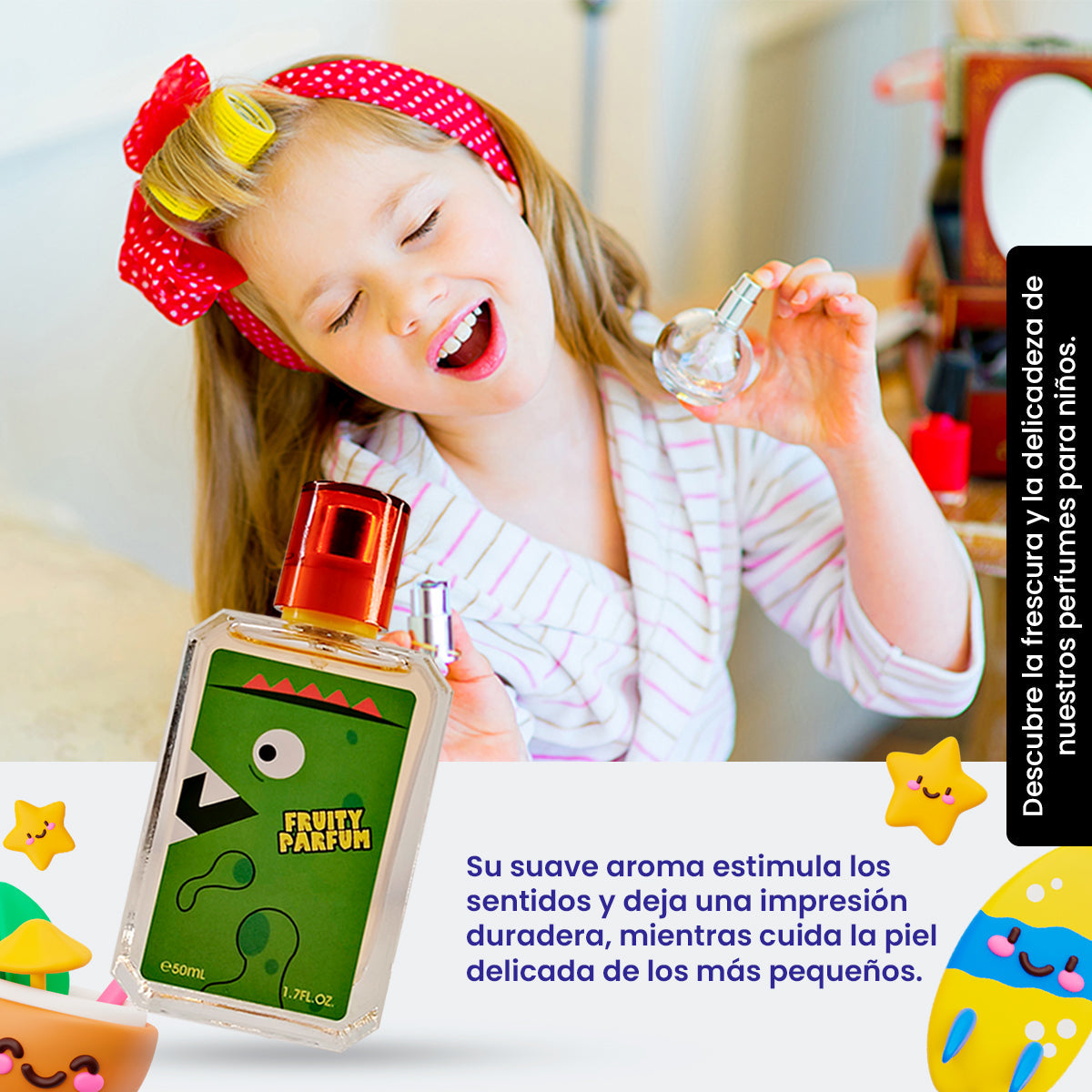 ECORINCIA – PERFUME INFANTIL SUAVE – FRUITY PARFUM DINOSAURIO – 50ML
