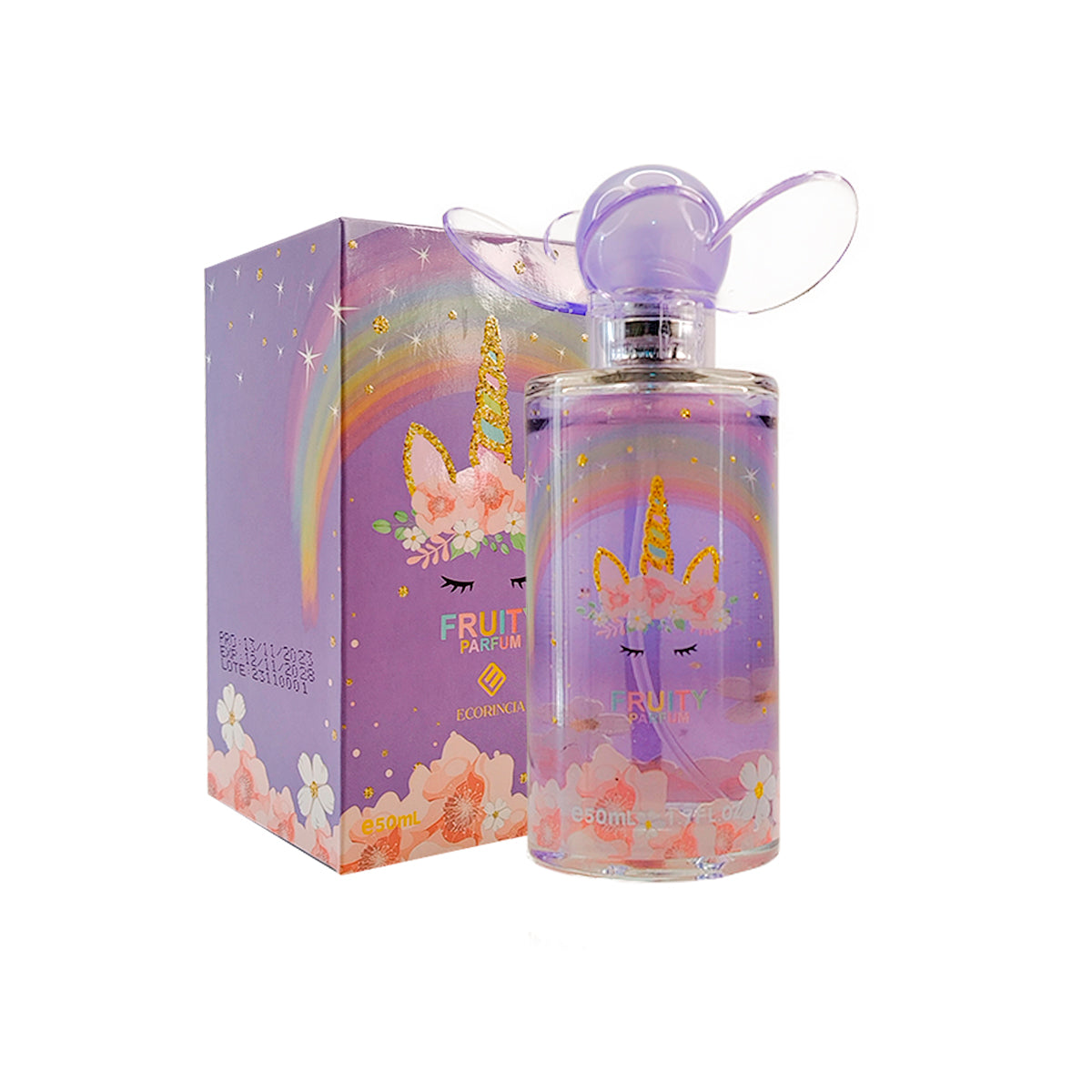 ECORINCIA – PERFUME INFANTIL SUAVE – FRUITY PARFUM UNICORN – 50ML
