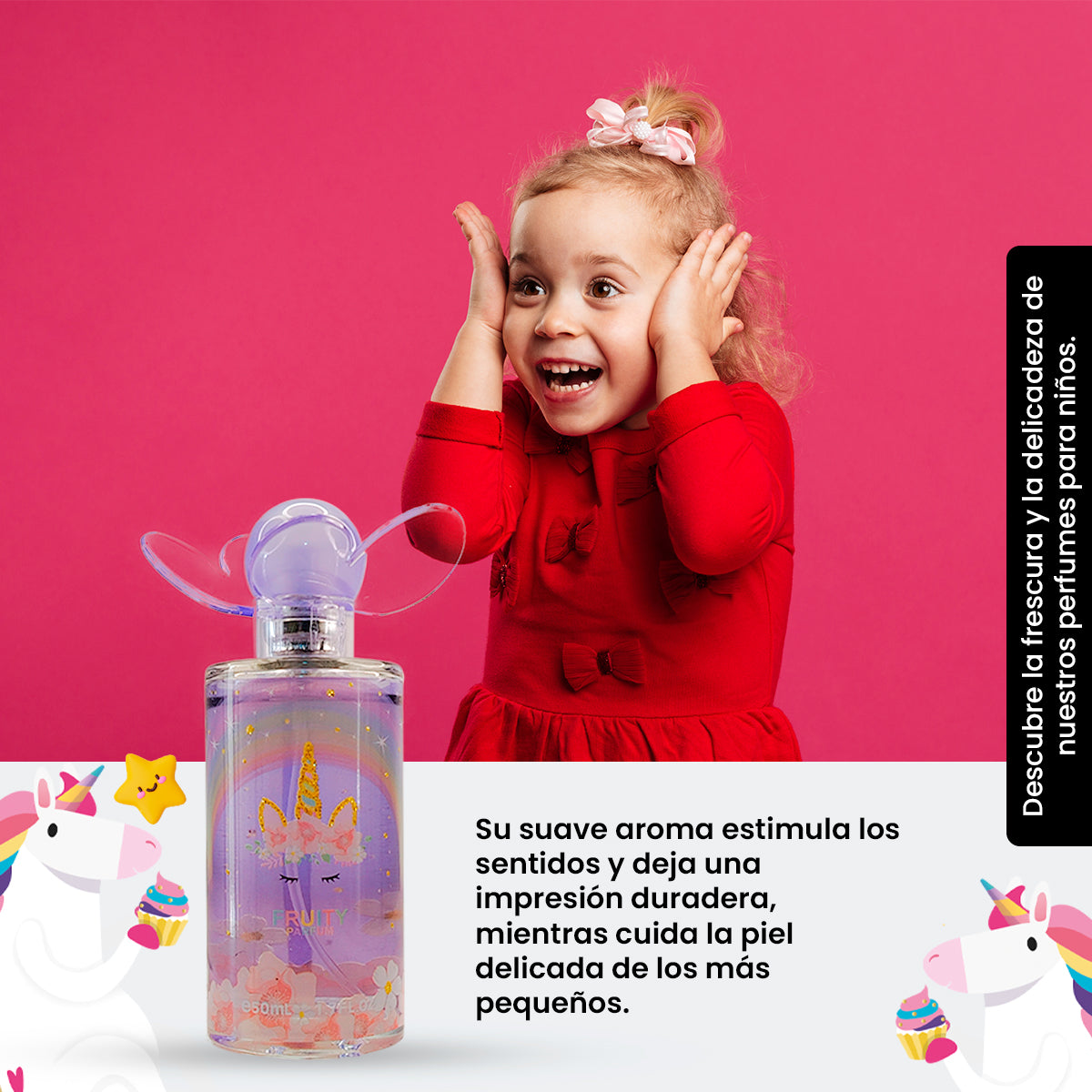 ECORINCIA – PERFUME INFANTIL SUAVE – FRUITY PARFUM UNICORN – 50ML