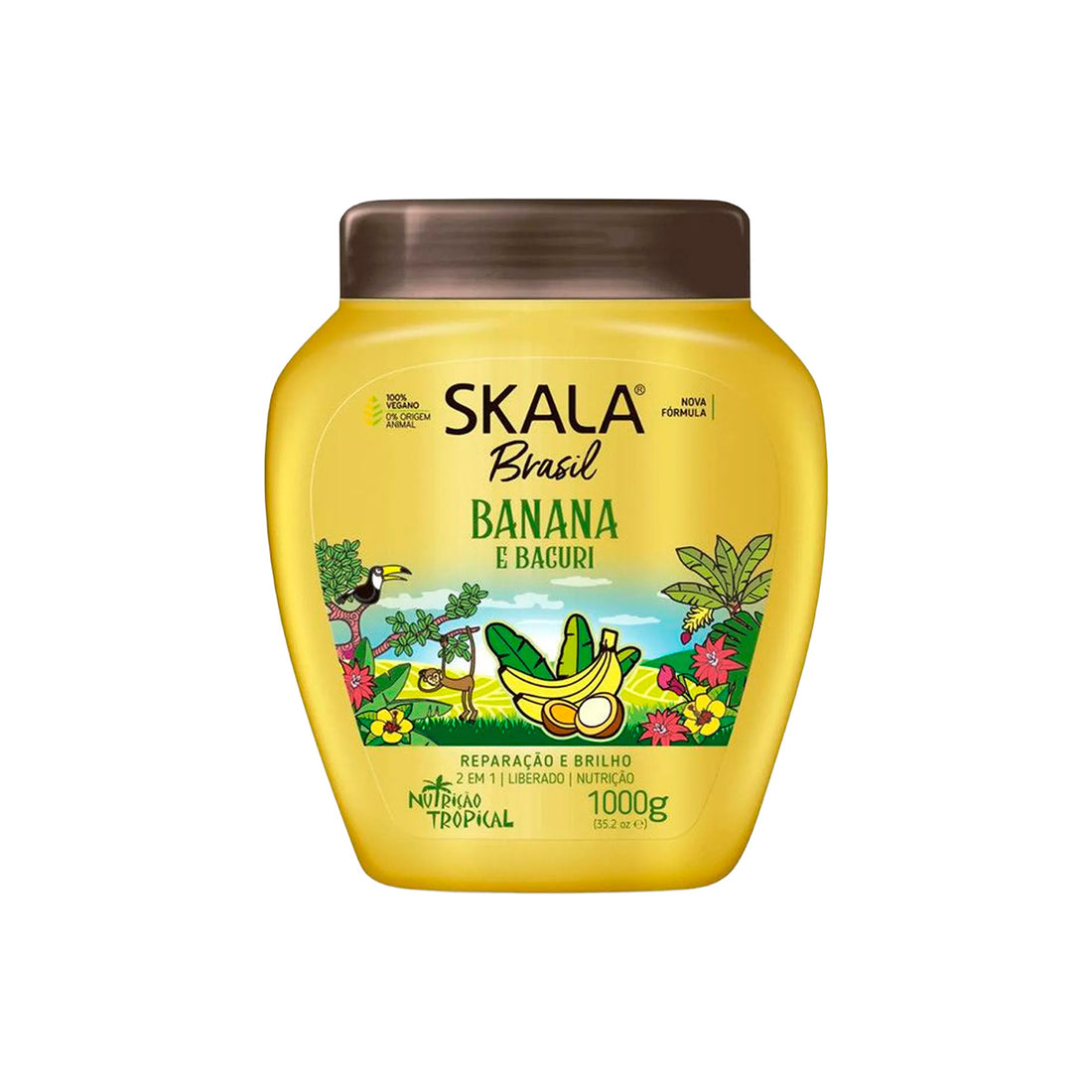 MASCARA TRATAMIENTO 2EN1 BANANA E BACURI 1000G - SKALA
