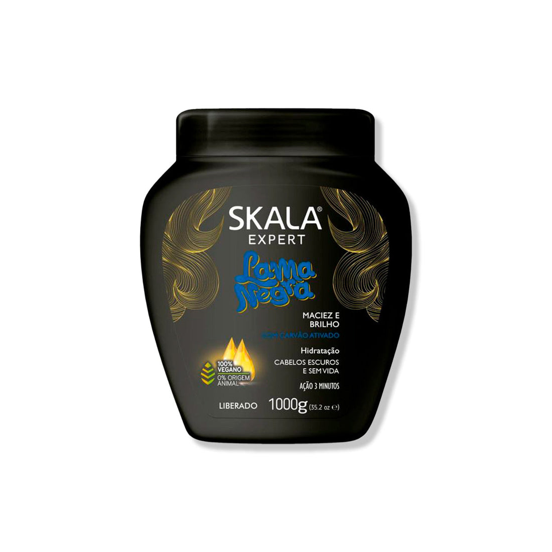 Skala Crema Capilar Lama Negra – Brillo para Cabello Negro – 1000g