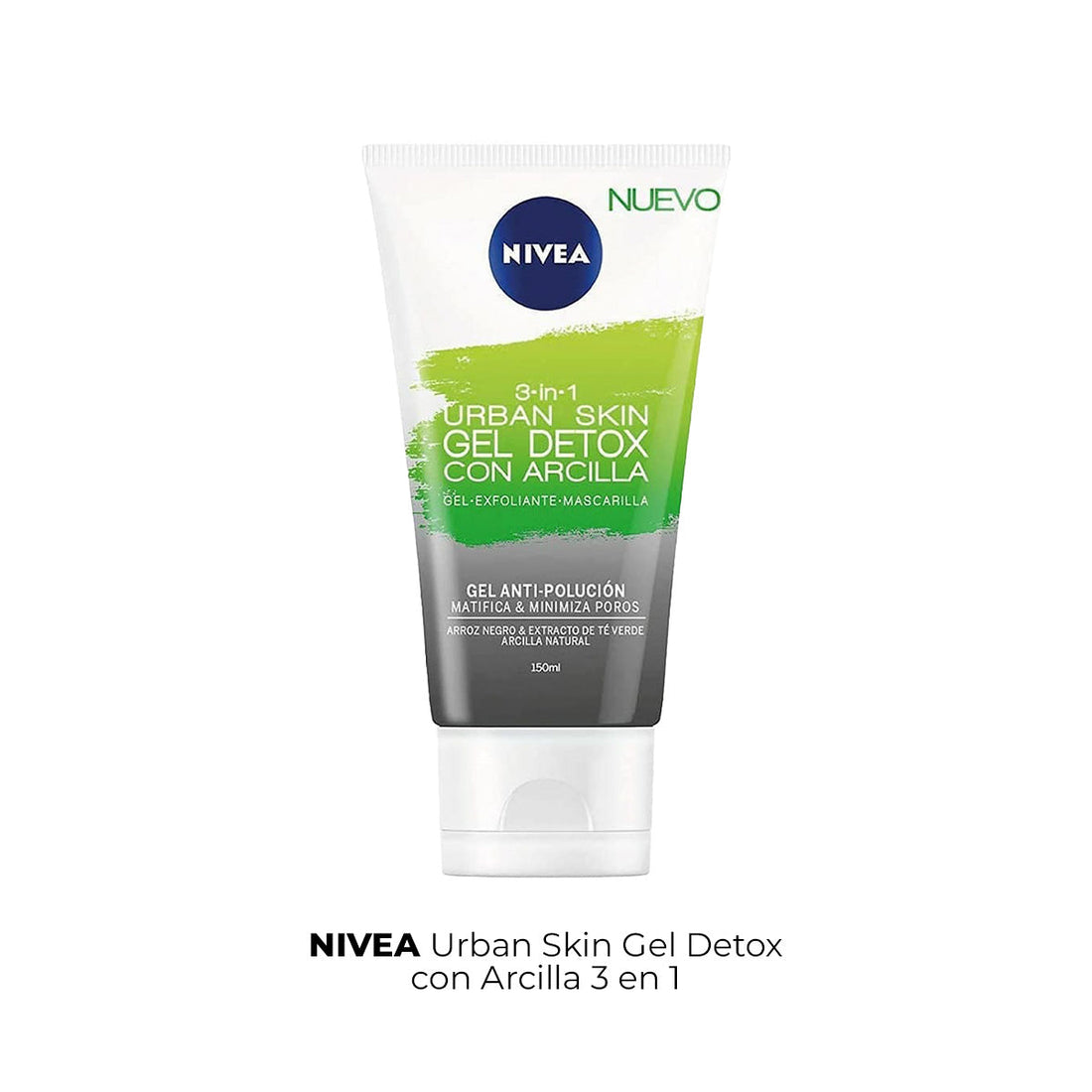 Urban Skin Gel Detox con Arcilla 3 en 1 Nivea