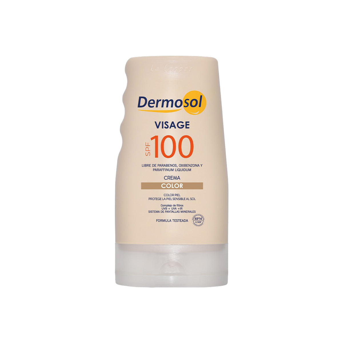 Crema fotoprotectora con COLOR SPF 100 – Dermosol 60g