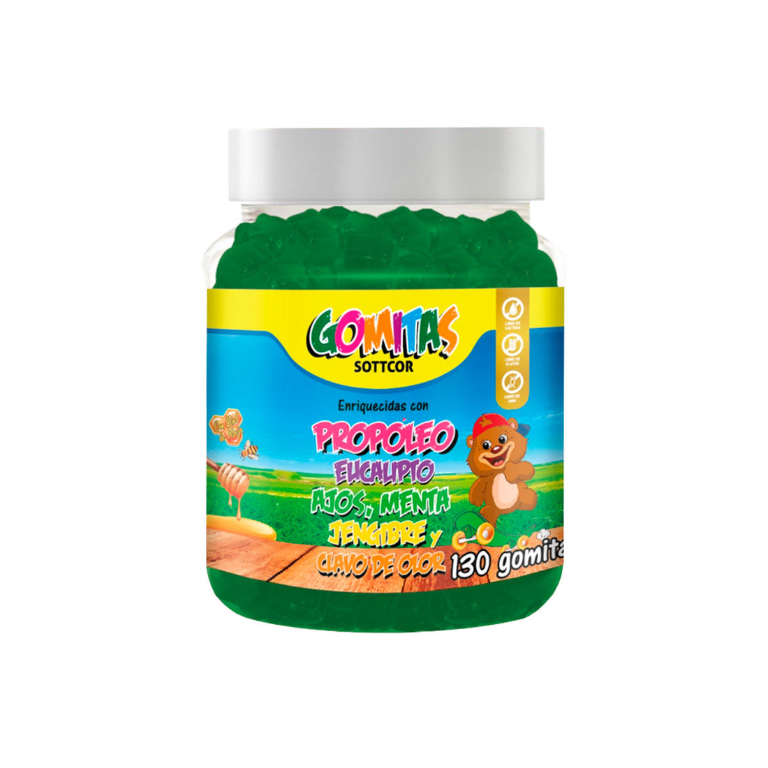 Gomitas para Niños Propoleo 130 Gomitas Sottcor + REGALO PORTA GOMITAS