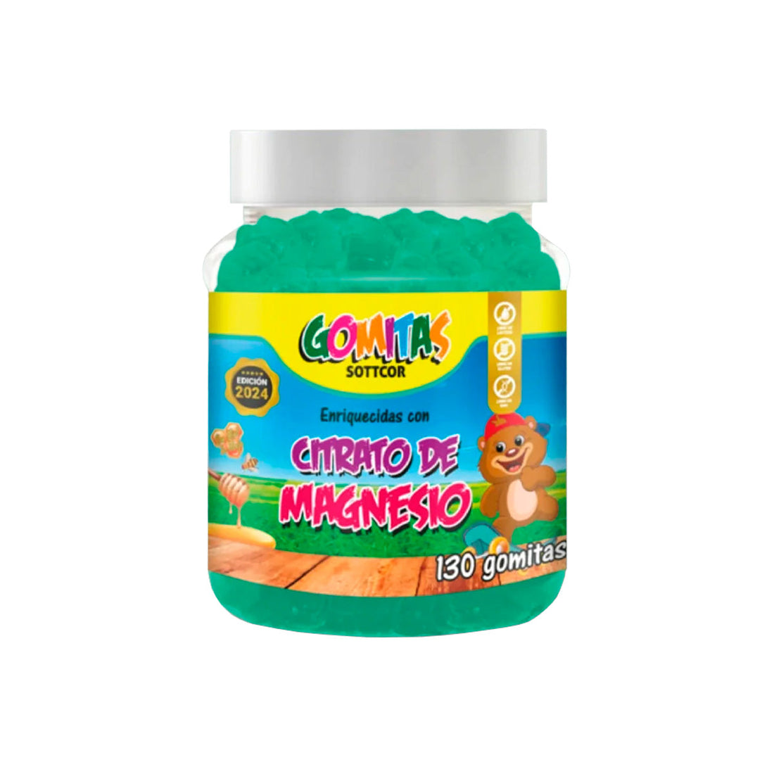 Gomitas para Niños Magnecio 130 Gomitas Sottcor + REGALO PORTA GOMITAS