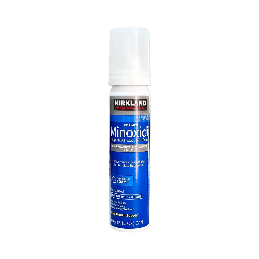 Minoxidil Espuma para Barba y Cabello Kirkland 60 ml