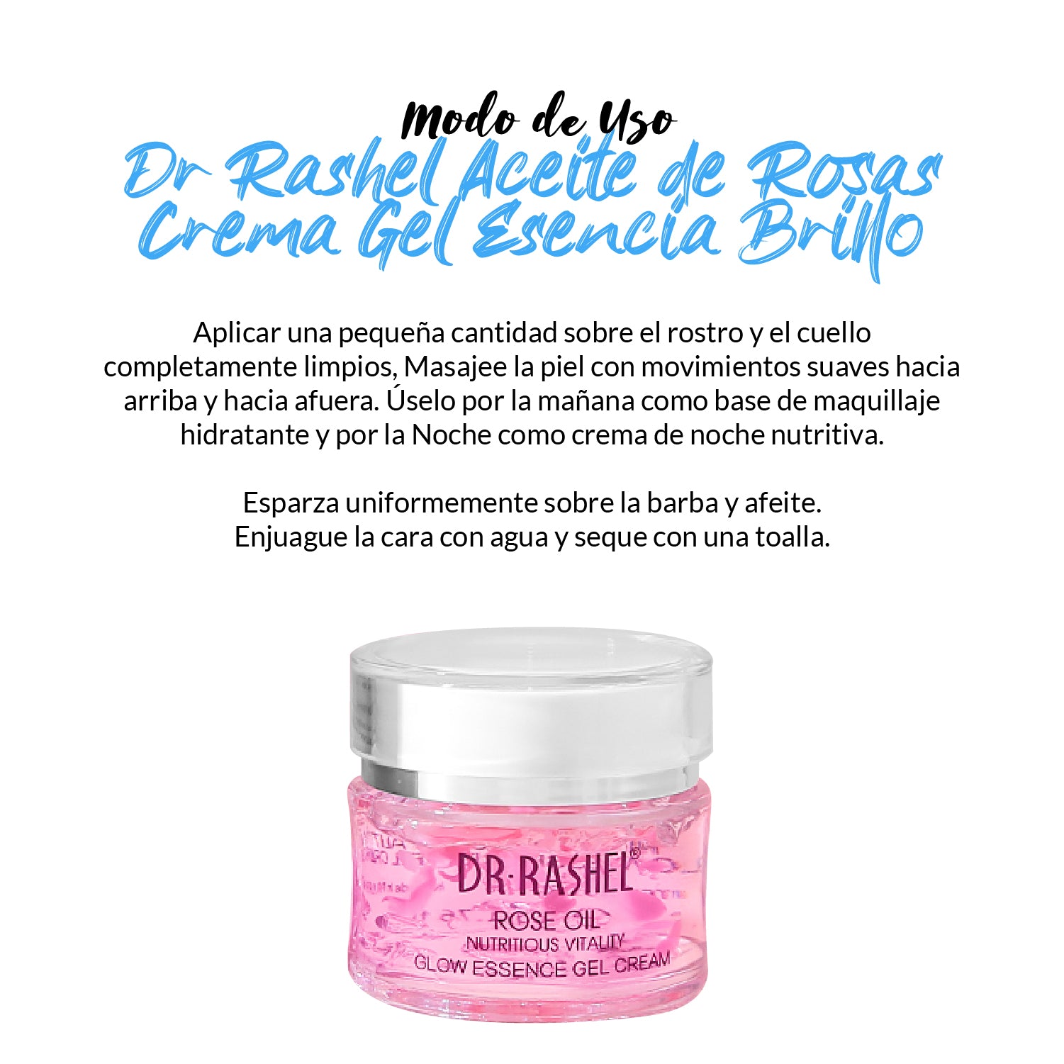 Dr. Rashel Crema Gel de Aceite de Rosas – Hidratación – 50g