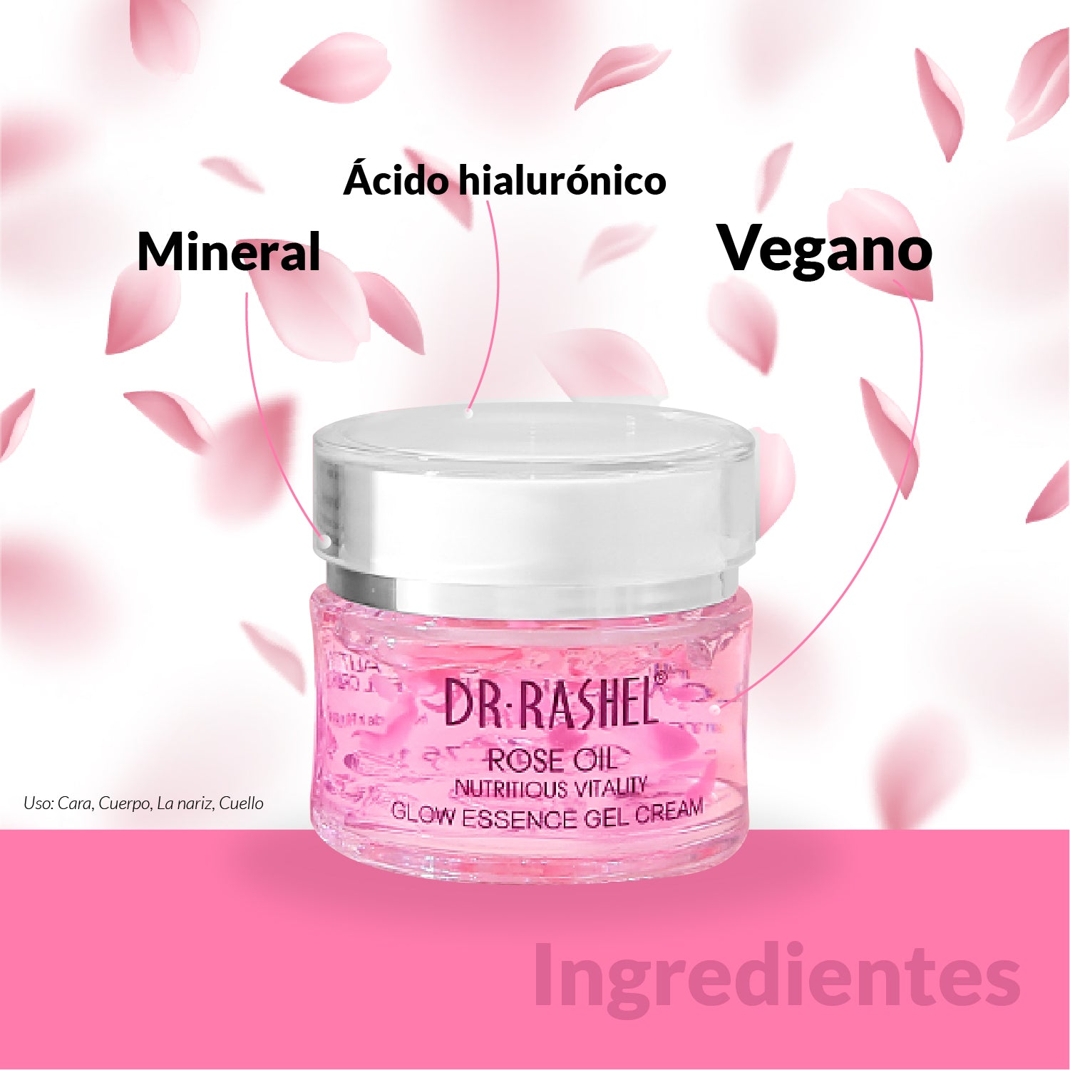 Dr. Rashel Crema Gel de Aceite de Rosas – Hidratación – 50g