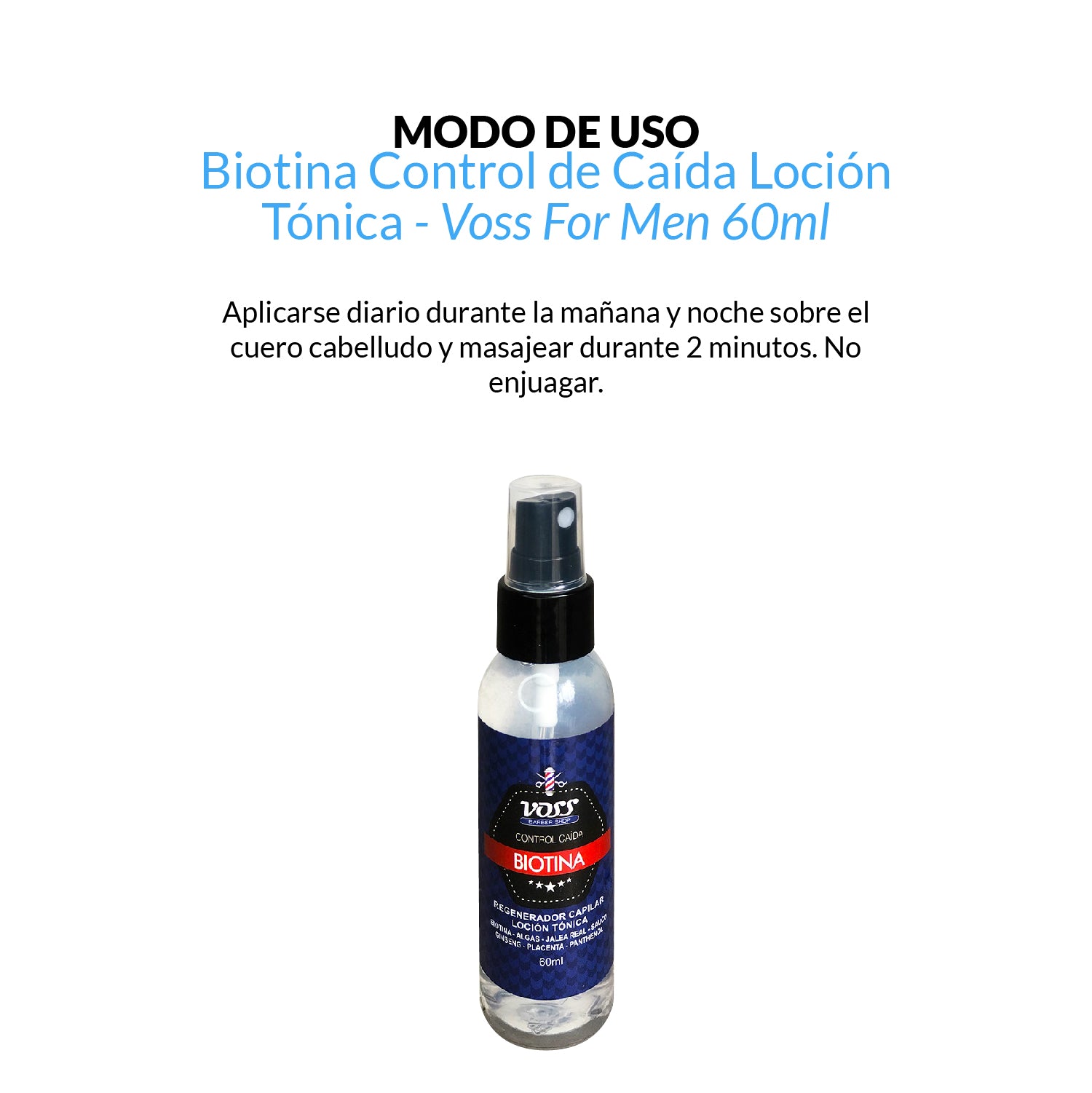 Biotina control de caída loción tónica 60 ml