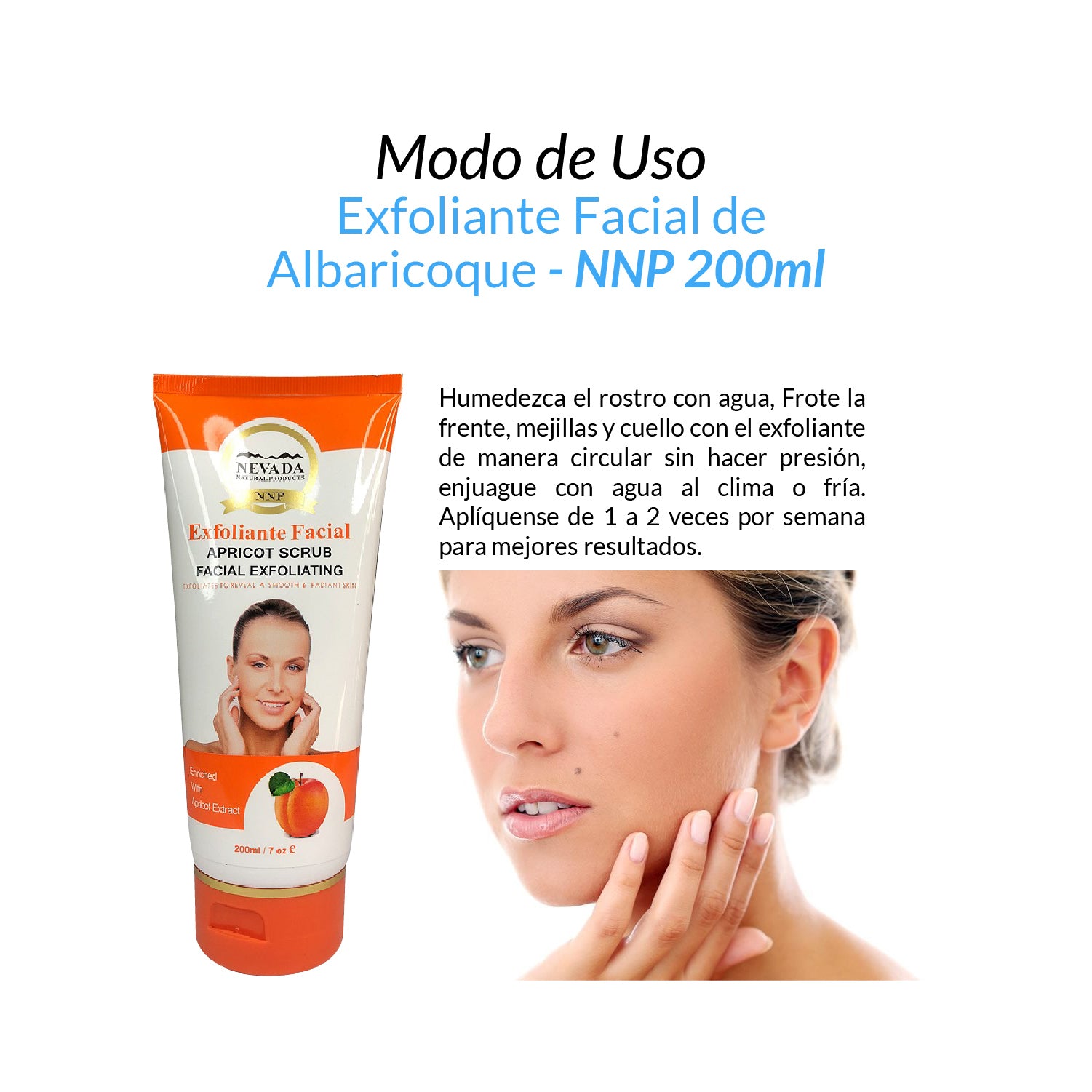 Exfoliante Facial de Albaricoque 200ml