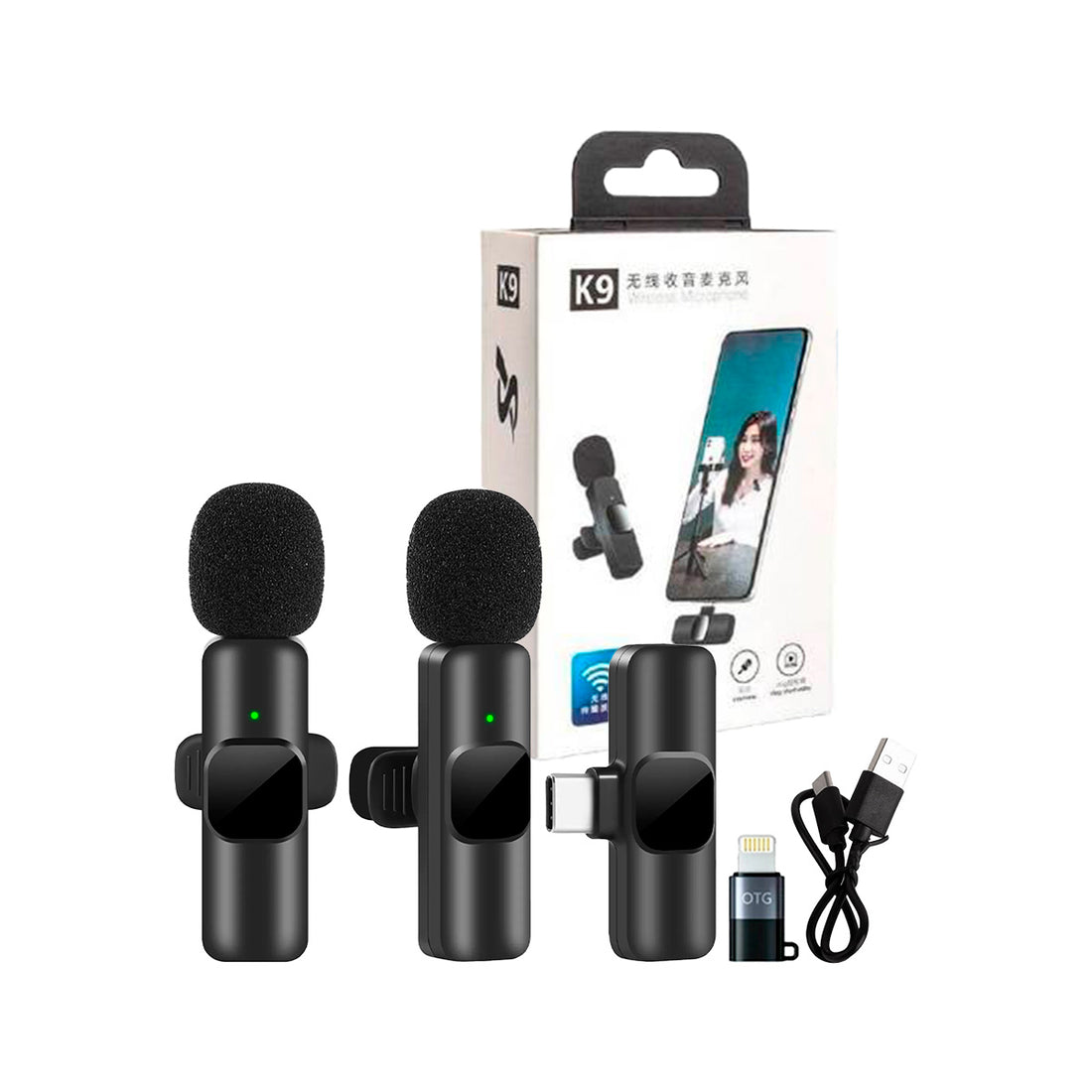 ¡liquidación! Micrófono inalámbrico solaperos k9