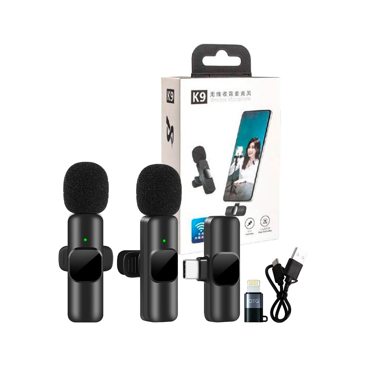 ¡liquidación! Micrófono inalámbrico solaperos k9