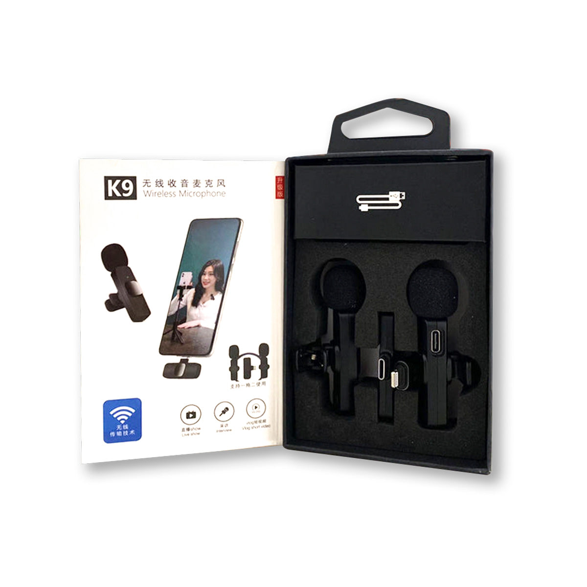 ¡liquidación! Micrófono inalámbrico solaperos k9