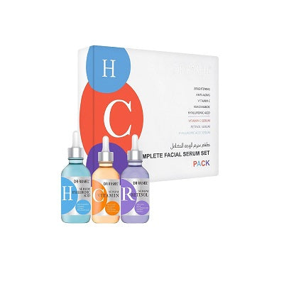 Dr. Rashel Set de 3 Sueros Faciales – Vitamina C, Retinol y Ácido Hialurónico – 30ml c/u