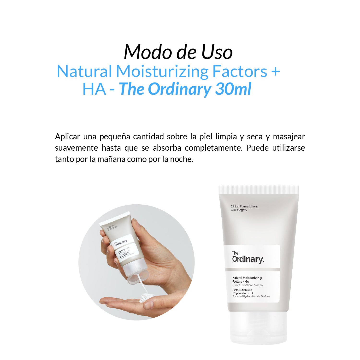 Serum Lactic Acid 10% + HA + Natural Moisturizing Factors + HA 30ml