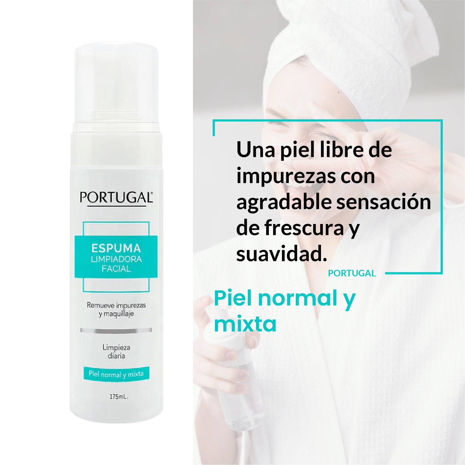 Espuma Limpiador Facial - Portugal 175ml