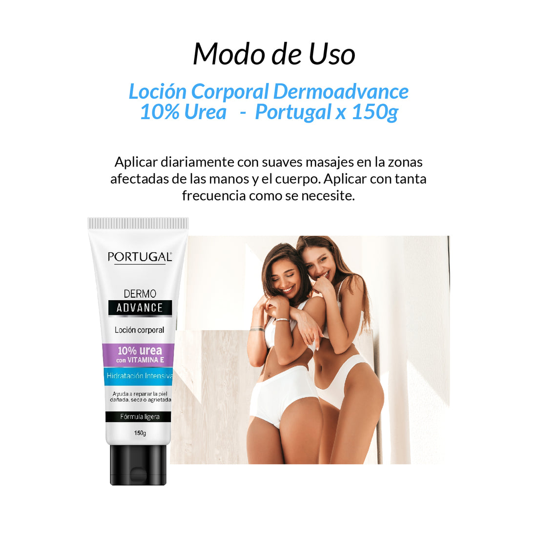 Loción corporal Dermo Advance - Portugal x150g