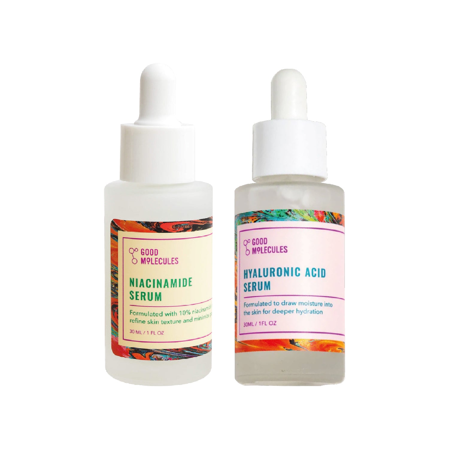 Niacinamide 30ml + Ácido Hyaluronic 30ml - Good Molecules