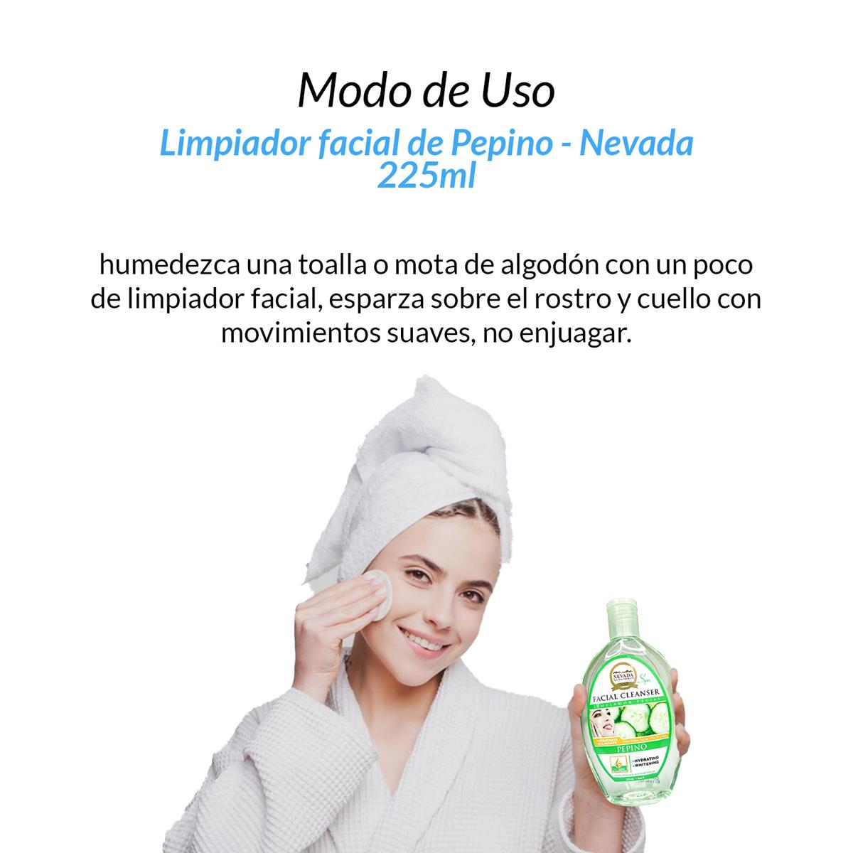 Limpiador facial de pepino 225ml - Nevada