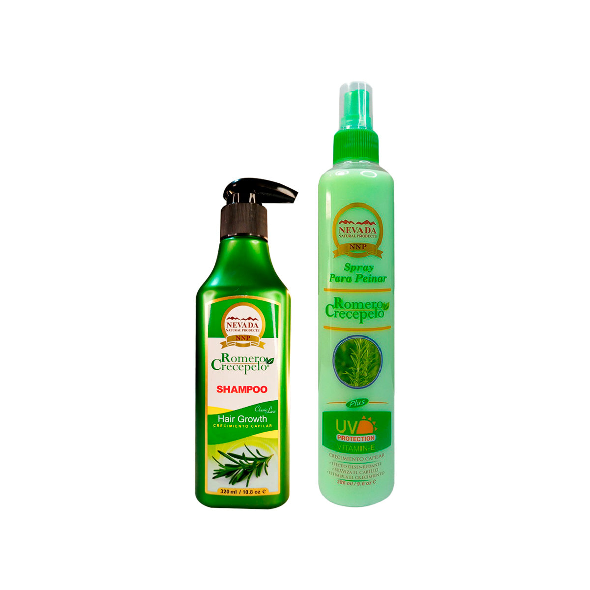 Shampoo Romero 320ml + Spray Para Peinar Romero 286ml
