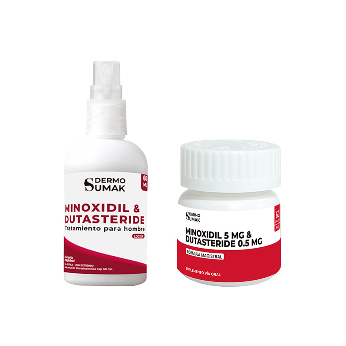 DUO Capilar: Cápsulas 60u + Loción 60mL – Minoxidil & Dutasteride