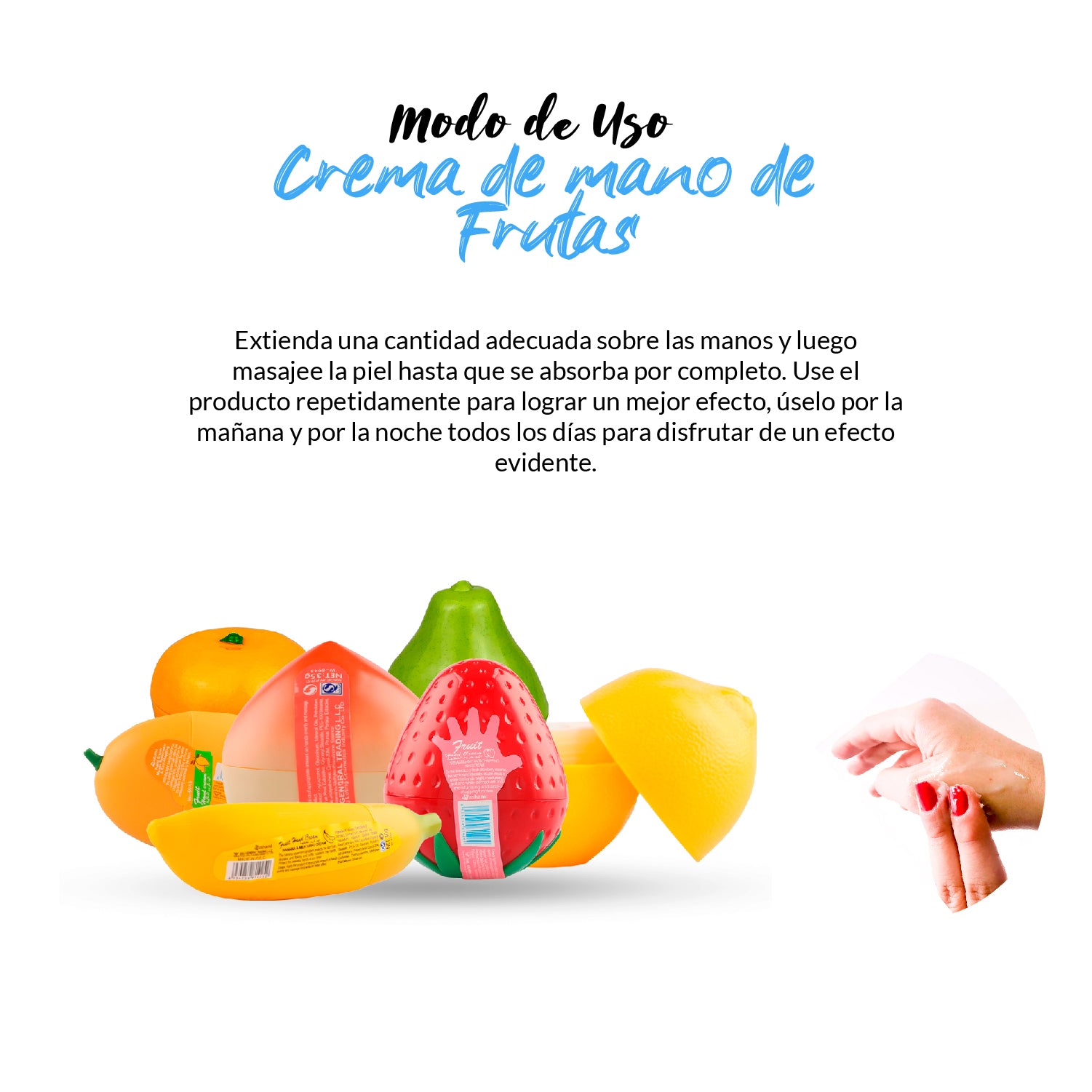 FRUIT OF THE WOKALI – CUIDADO DE MANOS – CREMA DE MANO DE FRUTAS – 30gr