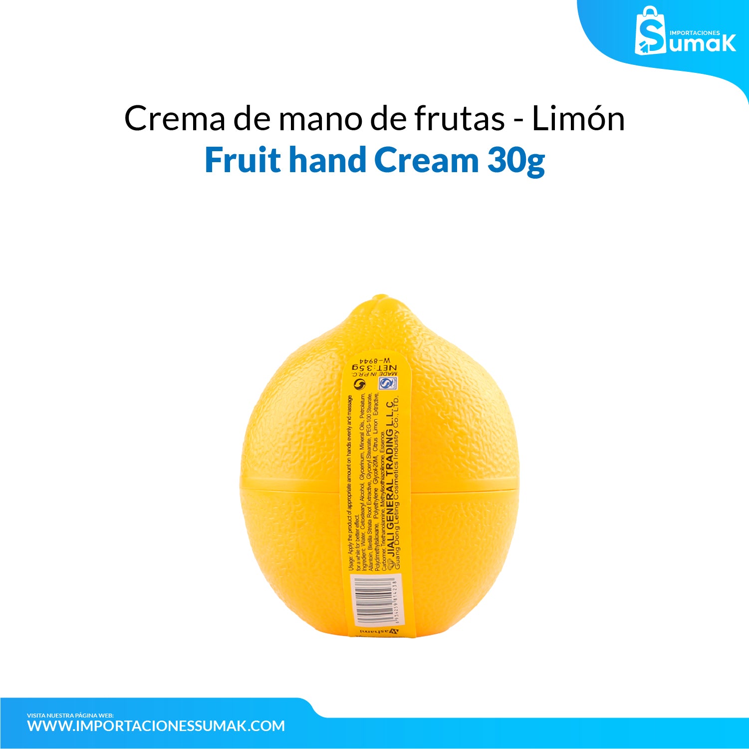 FRUIT OF THE WOKALI – CUIDADO DE MANOS – CREMA DE MANO DE FRUTAS – 30gr