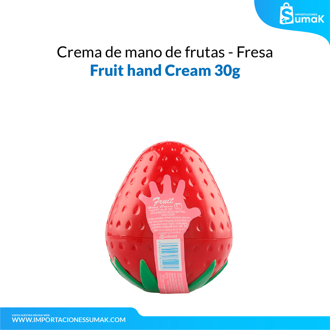 FRUIT OF THE WOKALI – CUIDADO DE MANOS – CREMA DE MANO DE FRUTAS – 30gr