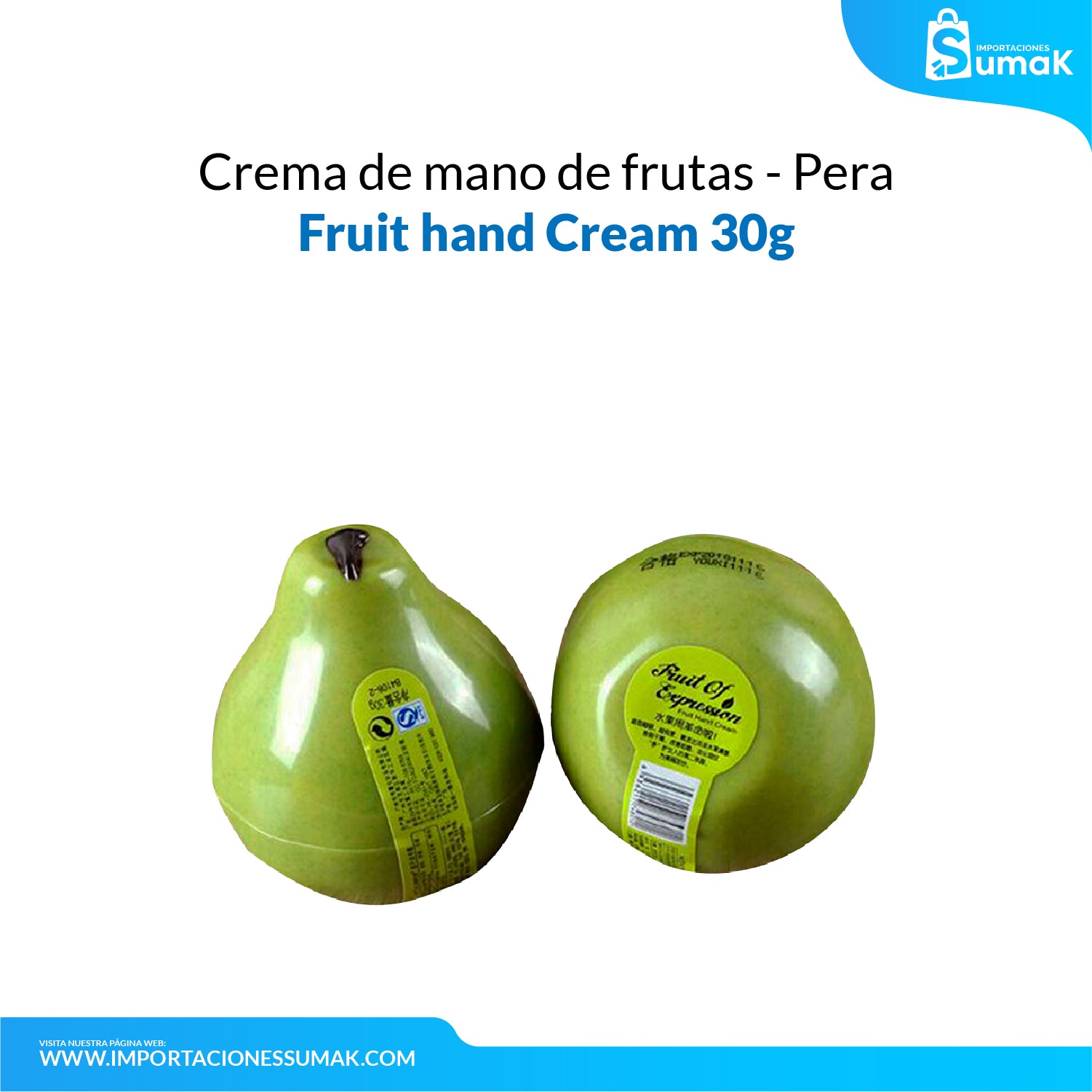 FRUIT OF THE WOKALI – CUIDADO DE MANOS – CREMA DE MANO DE FRUTAS – 30gr