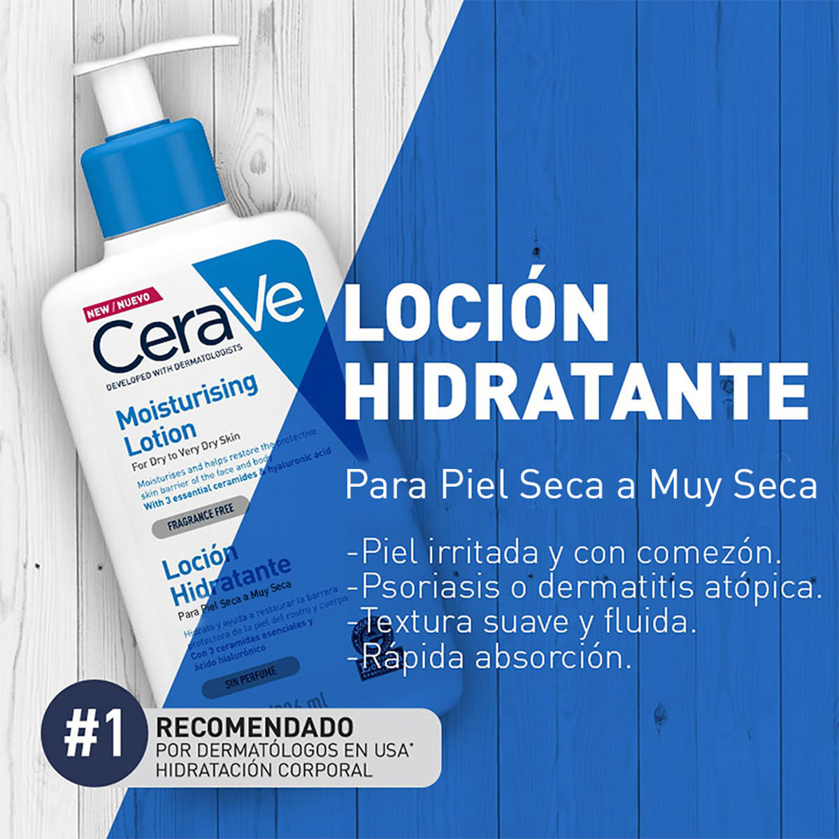 CeraVe Loción Hidratante 473 ml + REGALO HYDRATING CLEANSER 20ML