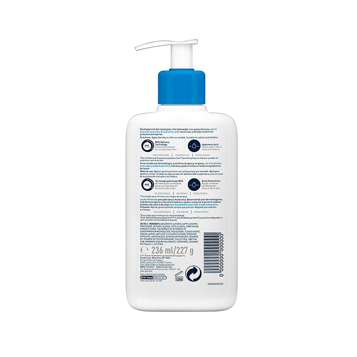 CeraVe Loción Hidratante 236 ml + REGALO FOAMING CLEANSER 20ML