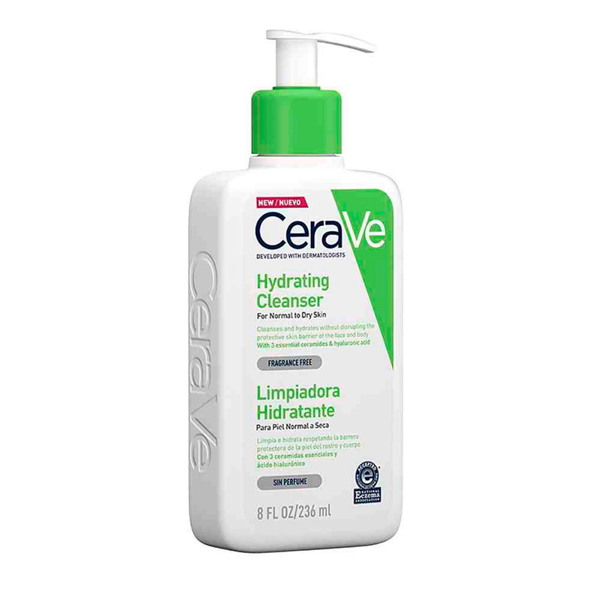 CeraVe Crema Limpiadora Hidratante Hydrating Cleanser 236ml + REGALO MOISTURISING LOTION 5ML