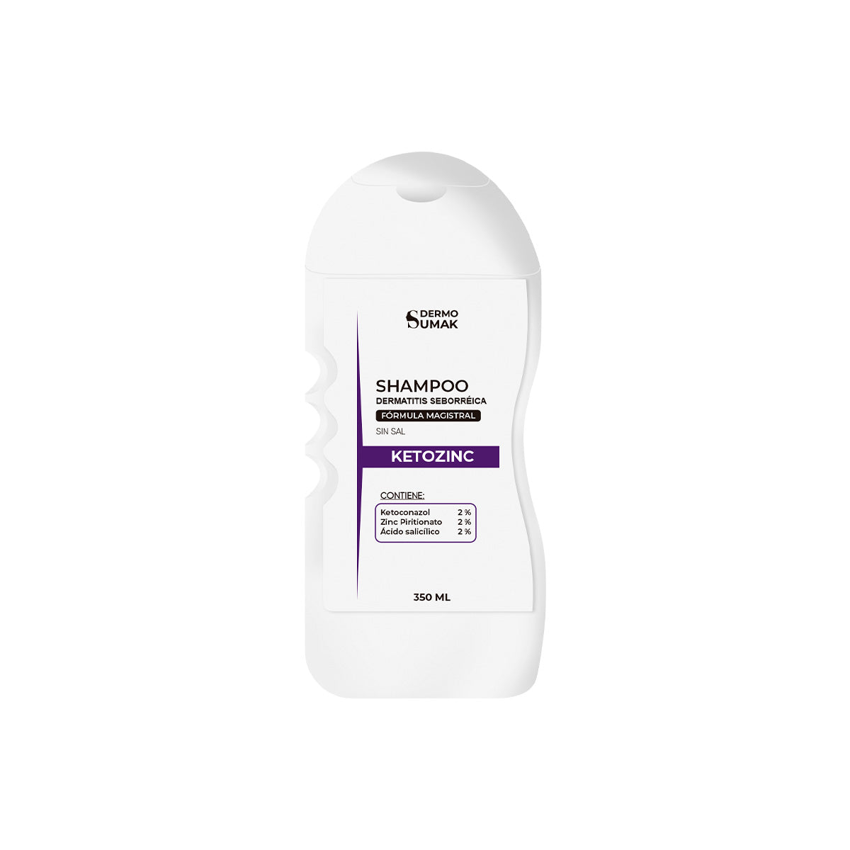 DERMO SUMAK  SHAMPOO ANTICASPA Y SABORREA - SHAMPOO SIN SAL KETOZINC 350ML + REGALO ACEITE CAPILAR