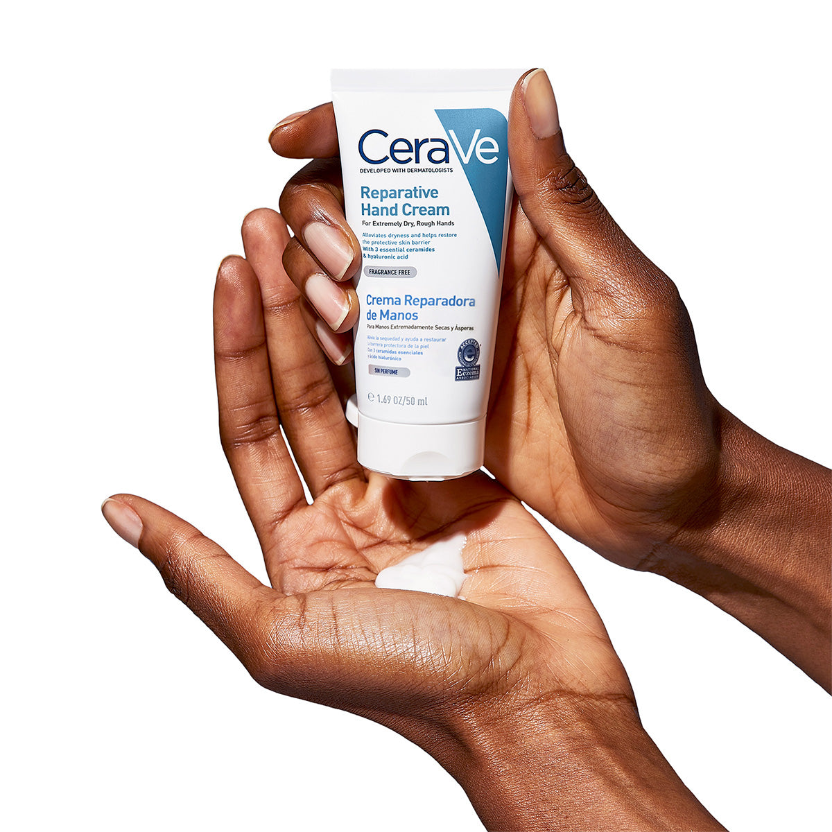 CeraVe Crema Hidratante Reparadora de Manos 50ml+ REGALO FOAMING CLEANSER 20ML