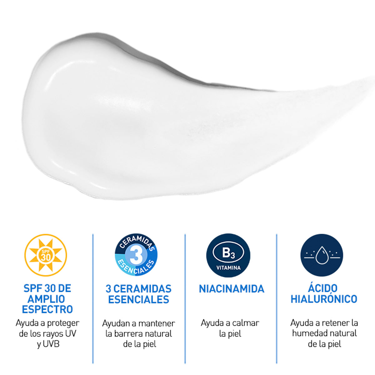 CeraVe Crema Hidratante Facial SPF 30 AM 52ml + REGALO SA SMOOTHING 5NML