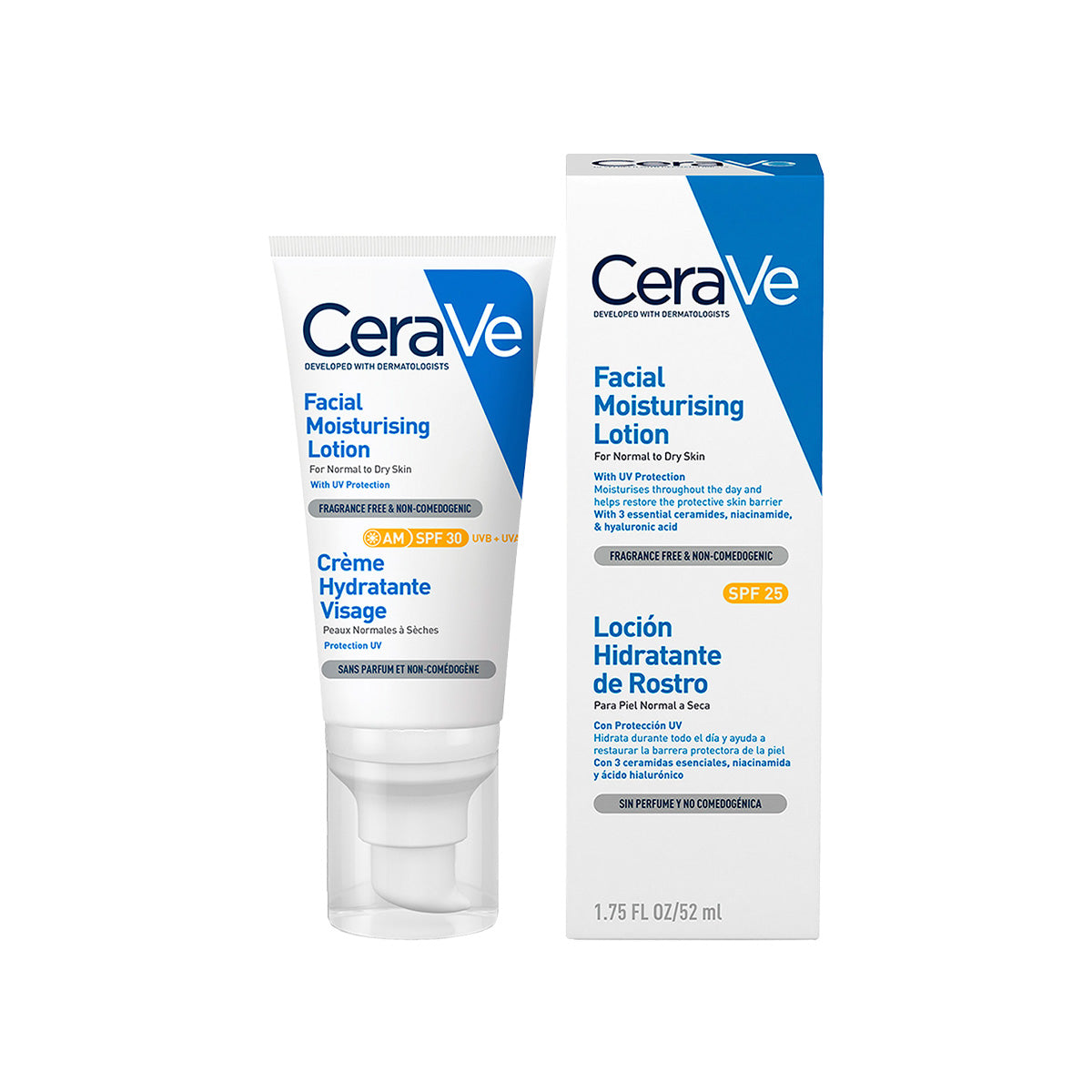 CeraVe Crema Hidratante Facial SPF 30 AM 52ml + REGALO SA SMOOTHING 5NML
