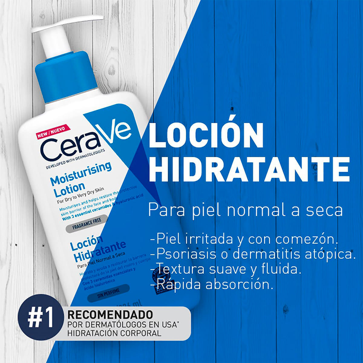CeraVe Loción Hidratante 236 ml + REGALO FOAMING CLEANSER 20ML