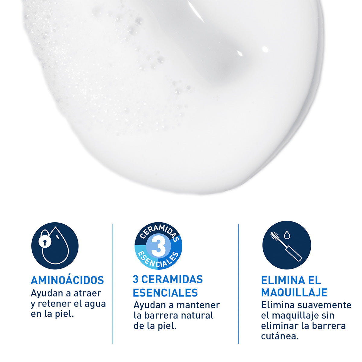 CeraVe Limpiador Crema Espumosa Hydrating Cream-to-Foam 236ml + REGALO SA SMOOTHING 5ML
