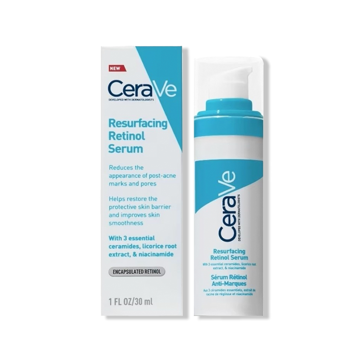 Resurfacing face serum con retinol y niacinamida - Cerave 30 Ml + REGALO REGALO FOAMING CLEANSER 20ML