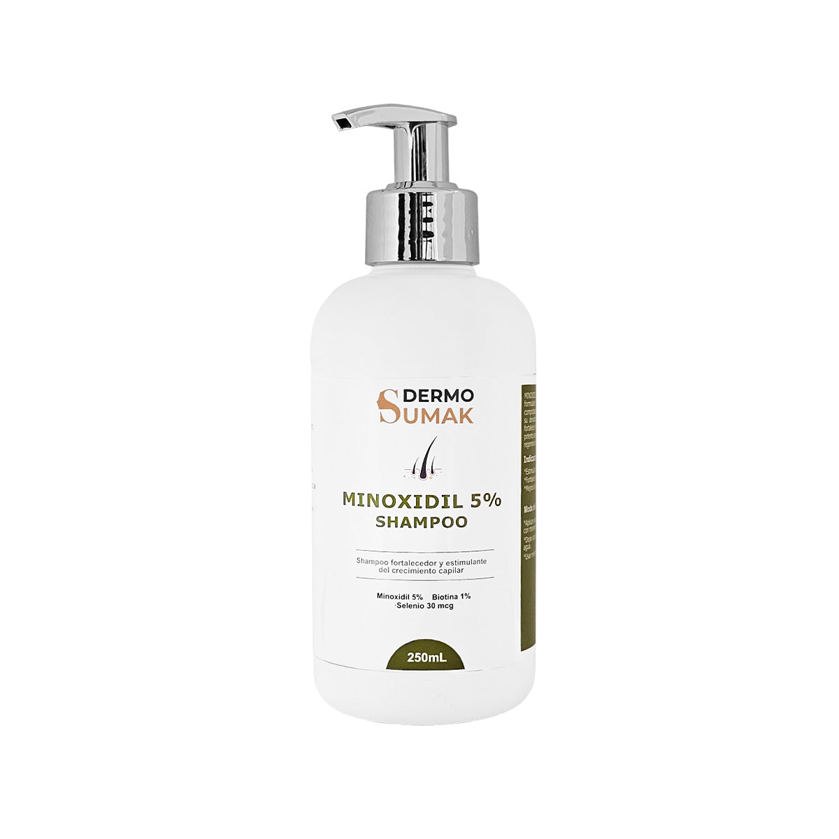 SHAMPOO CON 5% DE MINOXIDIL 250ML - DERMO SUMAK | Regalo Dermo Roller